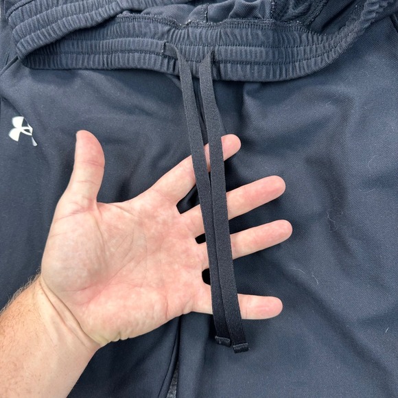 Under Armour Twister Fitted Track Pants Men's S Black Athletic Warm Up Jogger - Picture 6 of 14